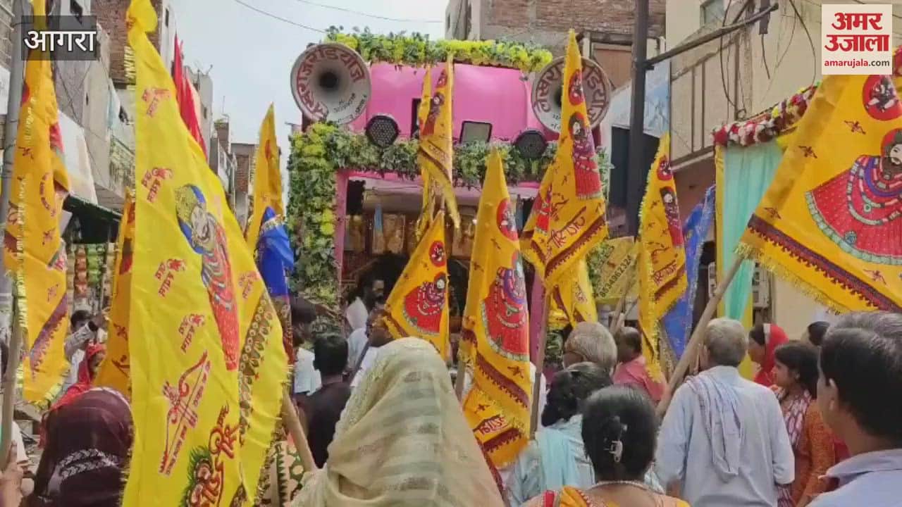 khatu shyam dak nishan yatra agra news