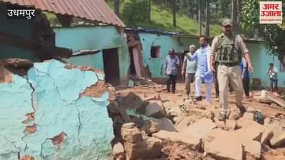 District Congress President in Udhampur inspected the damage caused by rain