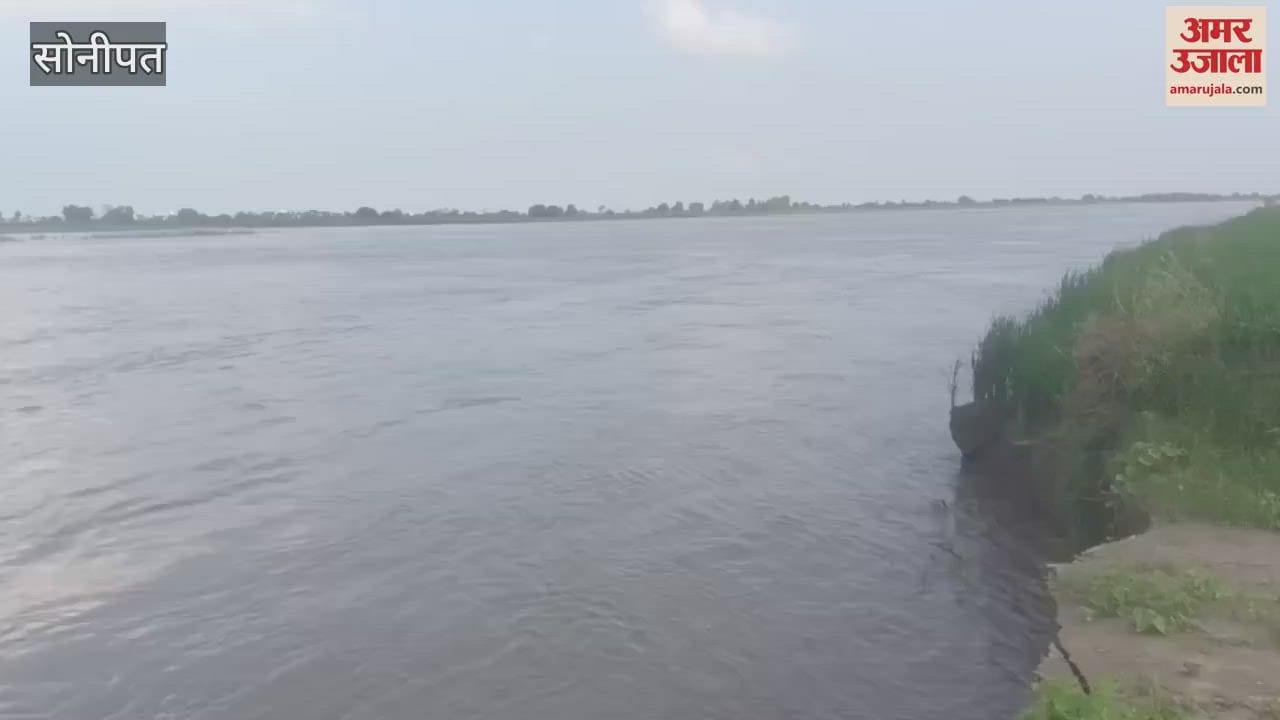 Due to several hours of rain in Sonipat, the city is waterlogged, the bus stand is surrounded by water from all sides