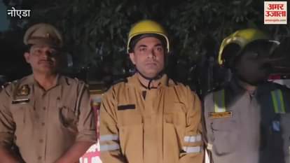 Fire in service center of car noida sector 63