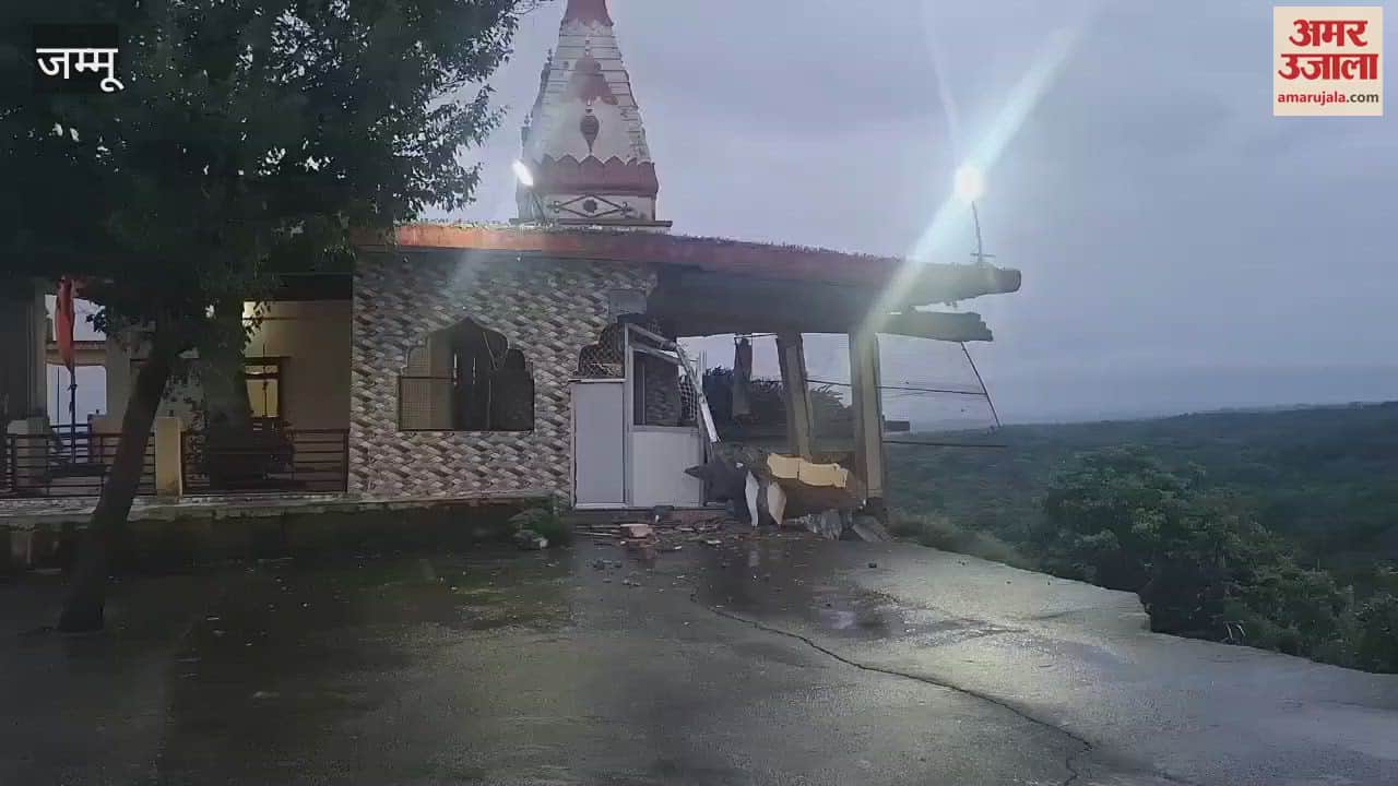 Heavy rain wreaks havoc in Hiranagar, Baba Siddha Goria Temple and Shiva Temple affected