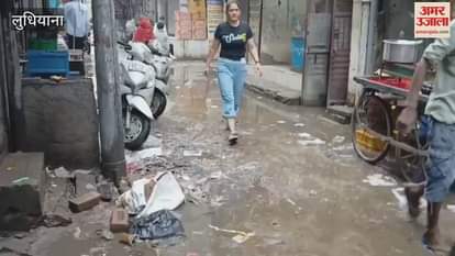 Shopkeepers are troubled due to lack of water drainage in Ludhiana