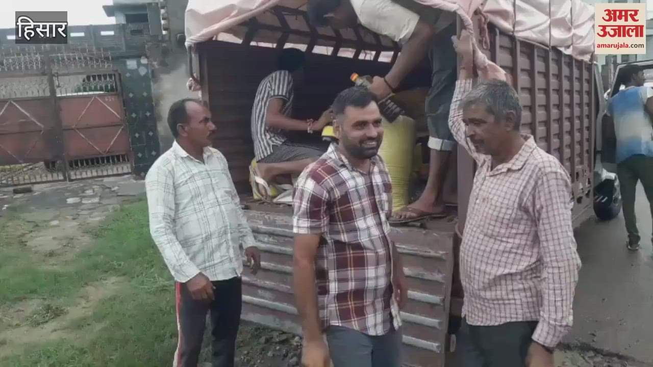 team of youth collected relief material for flood victims In Agroha area of Hisar