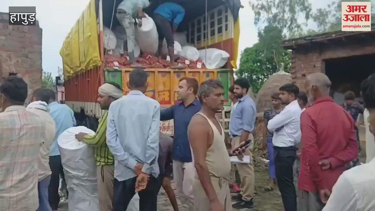 Army personnel inspected flood affected area in Hapur
