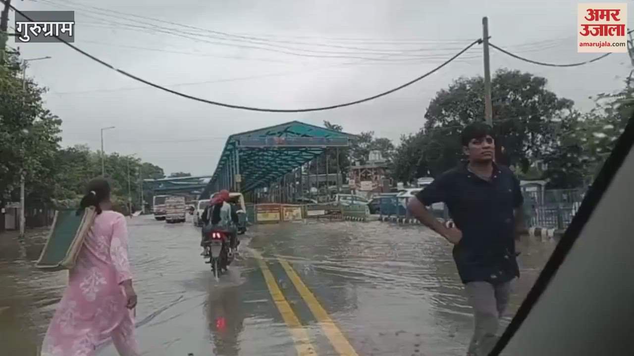 water is stagnant on roads and underpasses are closed in Gurugram Even after 10 hours