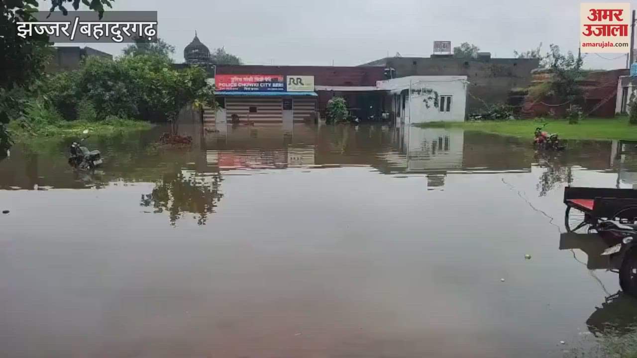Water filled in Beri Chowki and Blood Bank of Government Hospital in Jhajjar