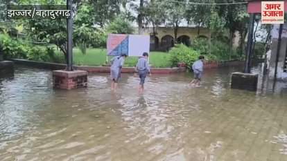 Due to heavy rains in Jhajjar, schools and Anganwadi centers will remain closed on 3rd September