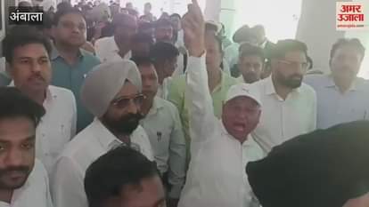 In Ambala, advocates gave a memorandum to DC and raised slogans against SP