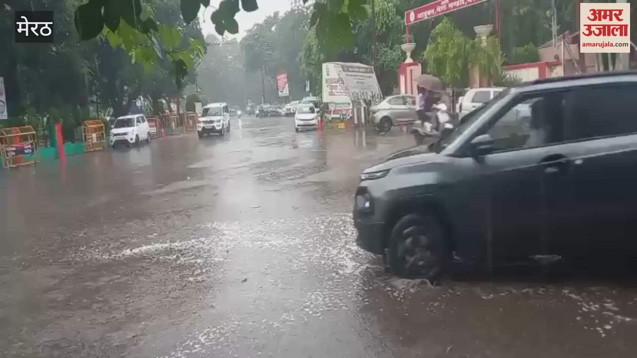 Meerut: Rain in the countryside, relief from heat, waterlogging increased problems
