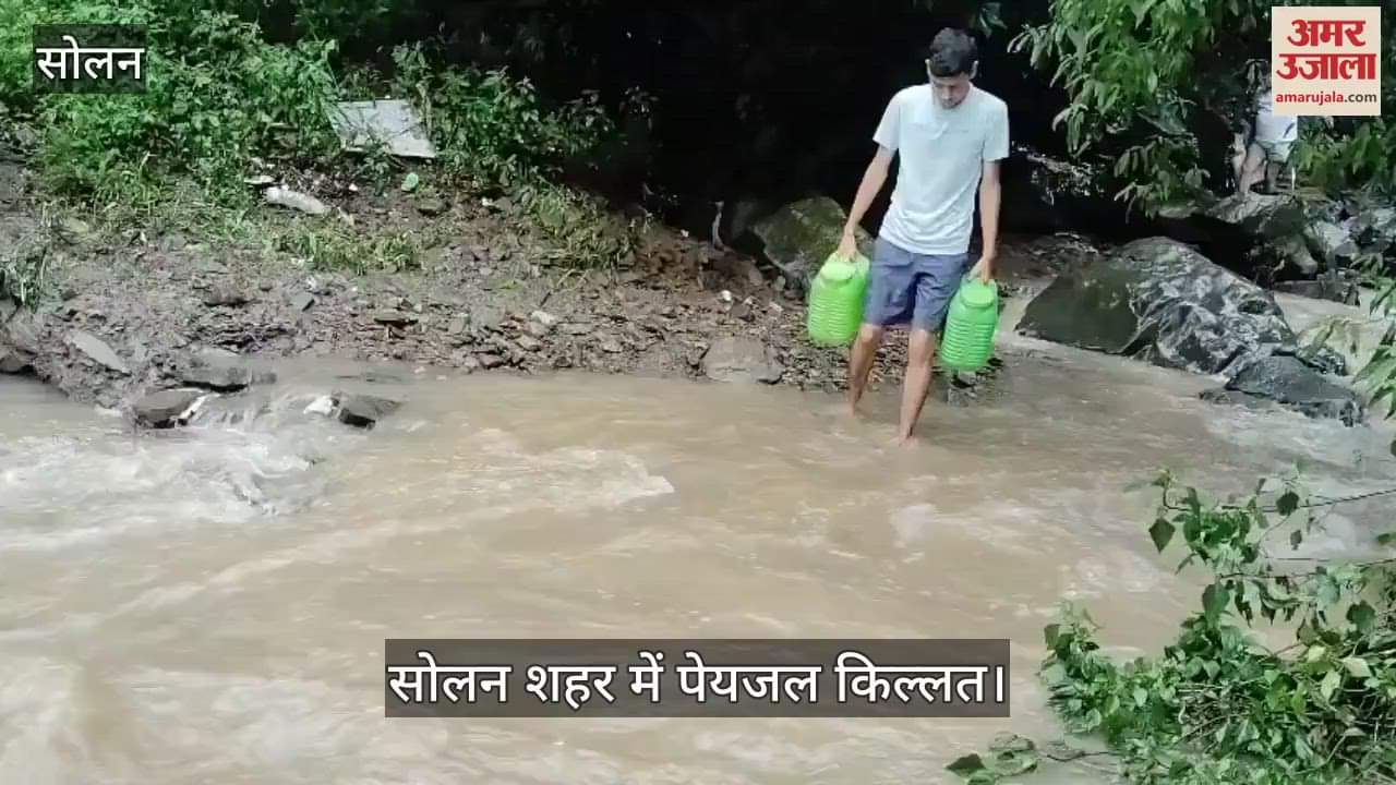 There is a shortage of drinking water in Solan city, people are risking their lives to carry water in ward 16