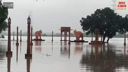 risk of flood increases due to rising water level of Yamuna river in Delhi