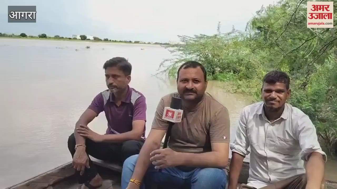 video is of the surge in Yamuna seen like this after many years