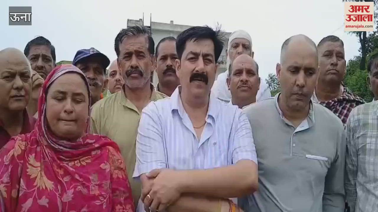 Una MLA Vivek Sharma took stock of the damage caused by rain in Ramgarh Dhar