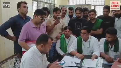 BKU Mahatma Ticket submits memorandum against bribery allegations in Mawana Tehsil