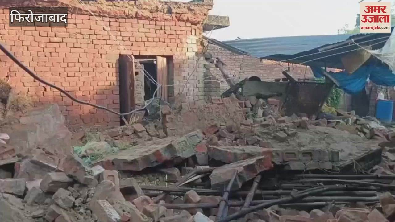 House Collapses in Fazilpur Jarela, Family Narrowly Escapes Major Tragedy