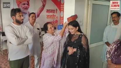 Una Gagret daughter Janvi secured fifth position in Mr.-Miss and Mrs. Himachal competition