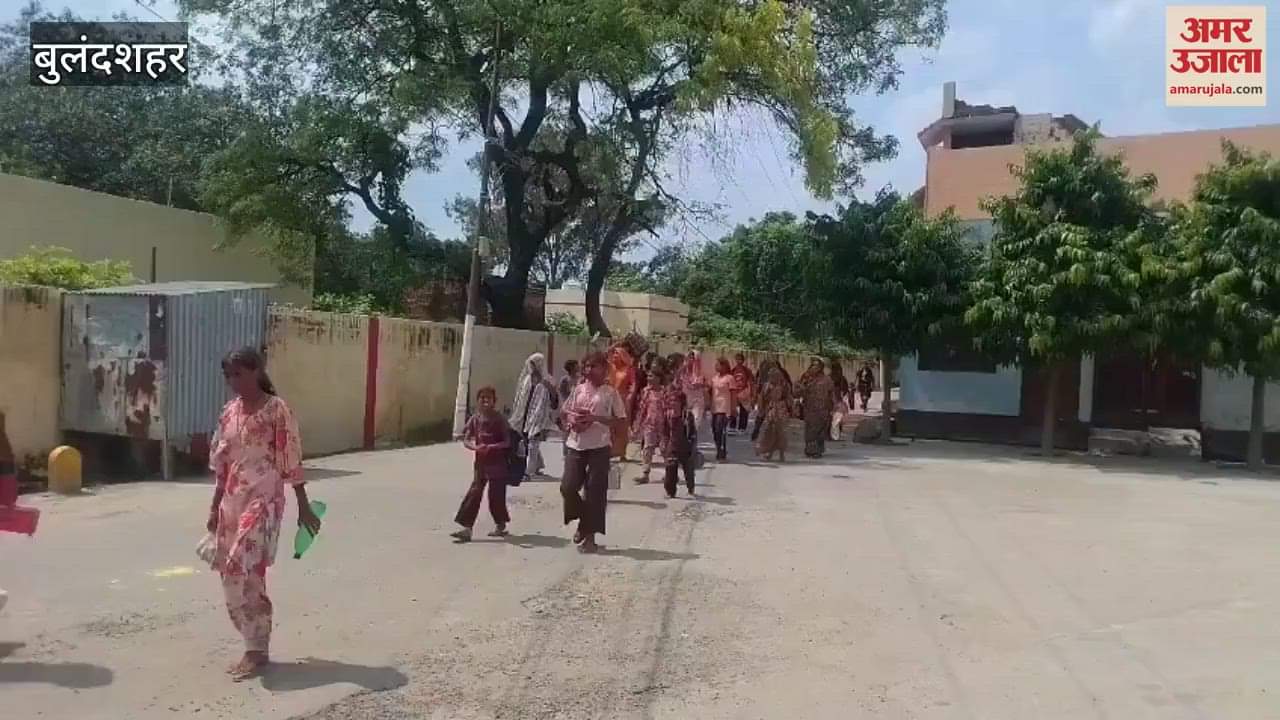 During the Ganpati immersion in Bulandshahr, chants of Ganpati Bappa Moriya resonated