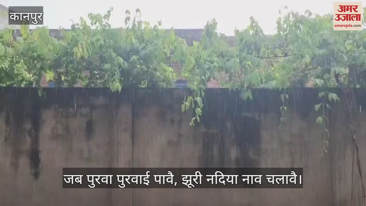 कानपुर के भीतरगांव में पुरवैया चली, झमाझम बारिश से खेत-खलिहान जलमग्न