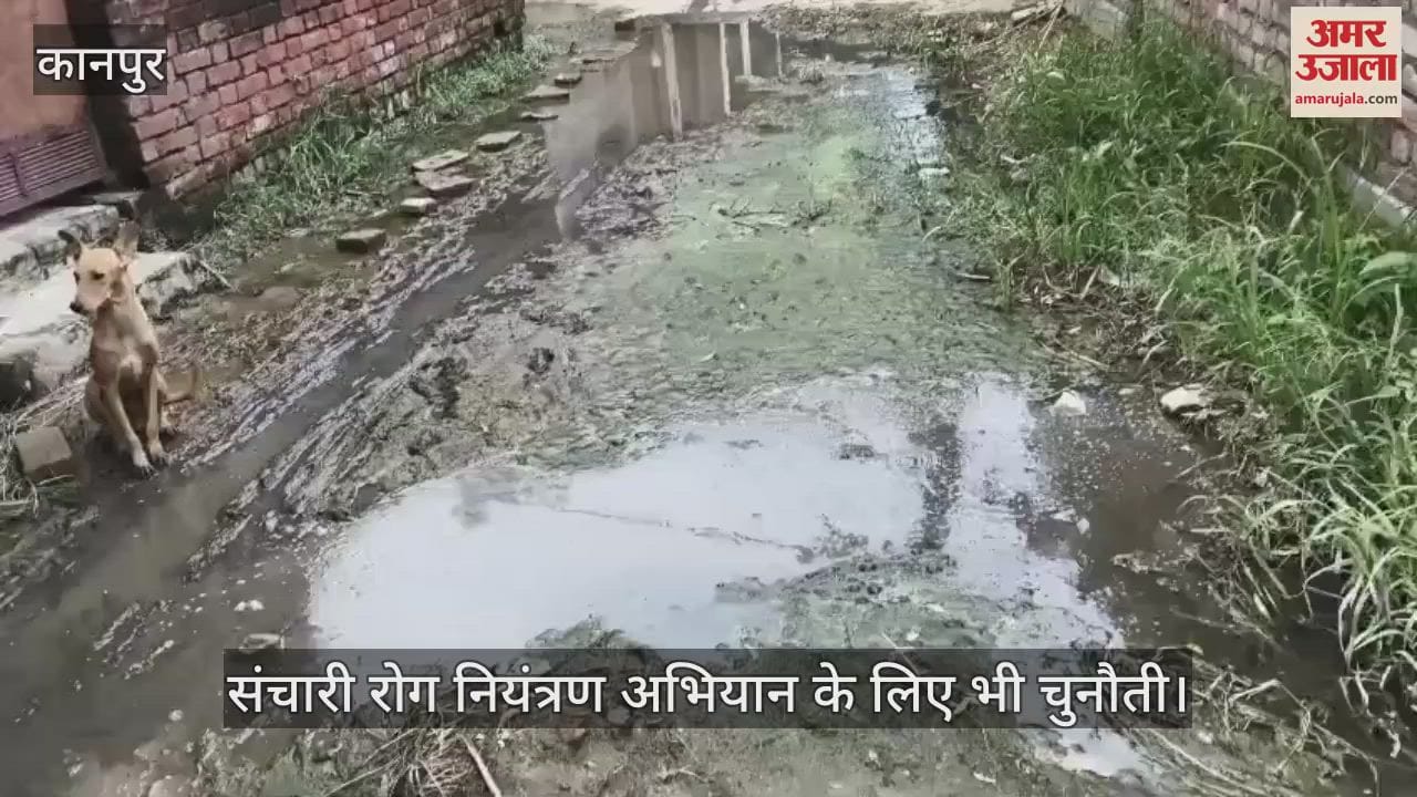 कानपुर: बीहूपुर गांव की गलियों में कीचड़ और दुर्गंध से मुश्किलें