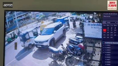 road accident viral video truck collide car on highway