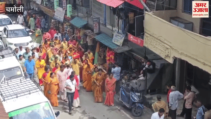 Shrimad Bhagavad Gita recitation begins with a water pot procession in Karnprayag