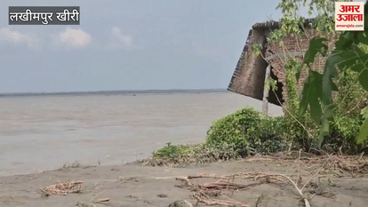 Erosion disaster in Gram Panchayat No 12 Five more houses swept away by the Sharada river