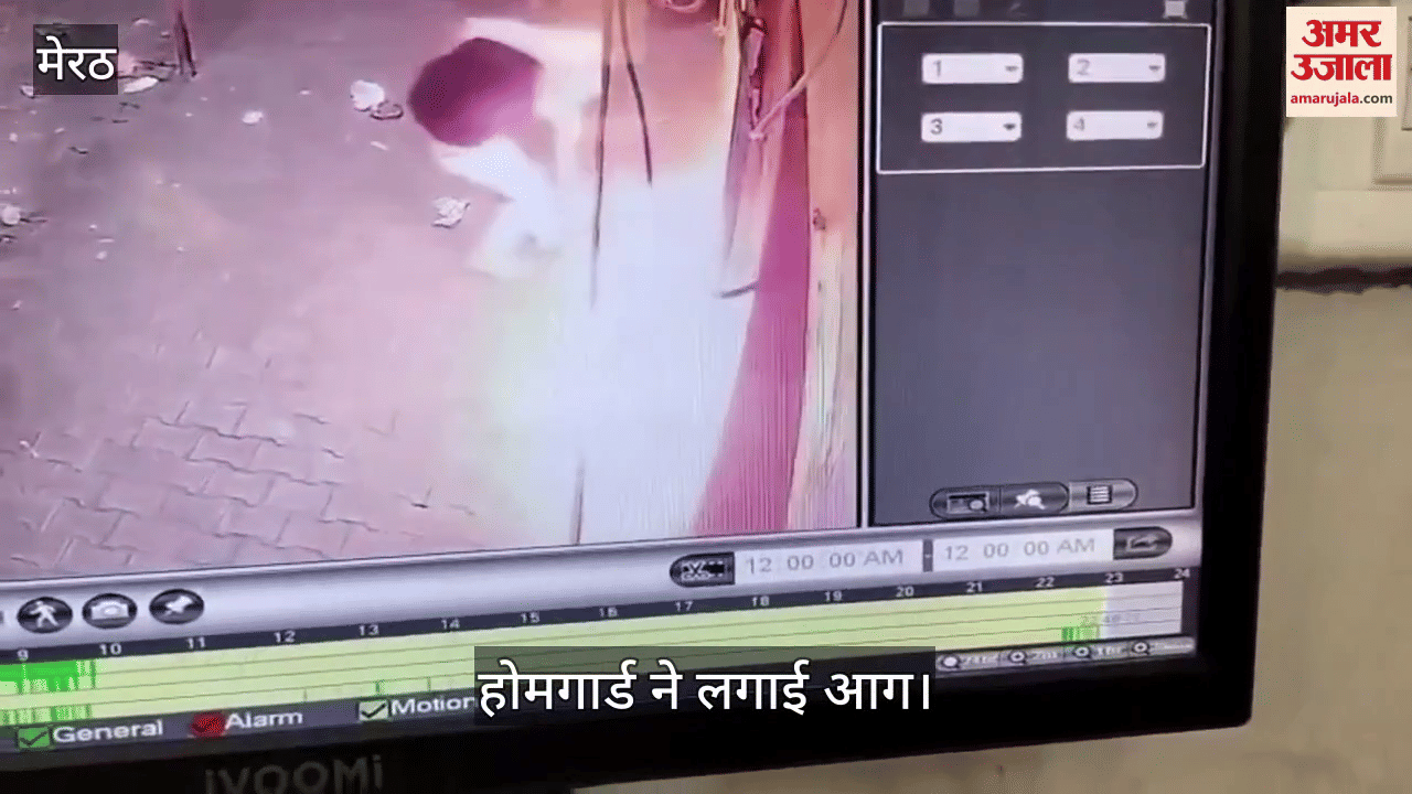When the liquor was not given on credit, the home guard set the liquor shop on fire, the salesman sitting inside saved his life by watching from the CCTV camera