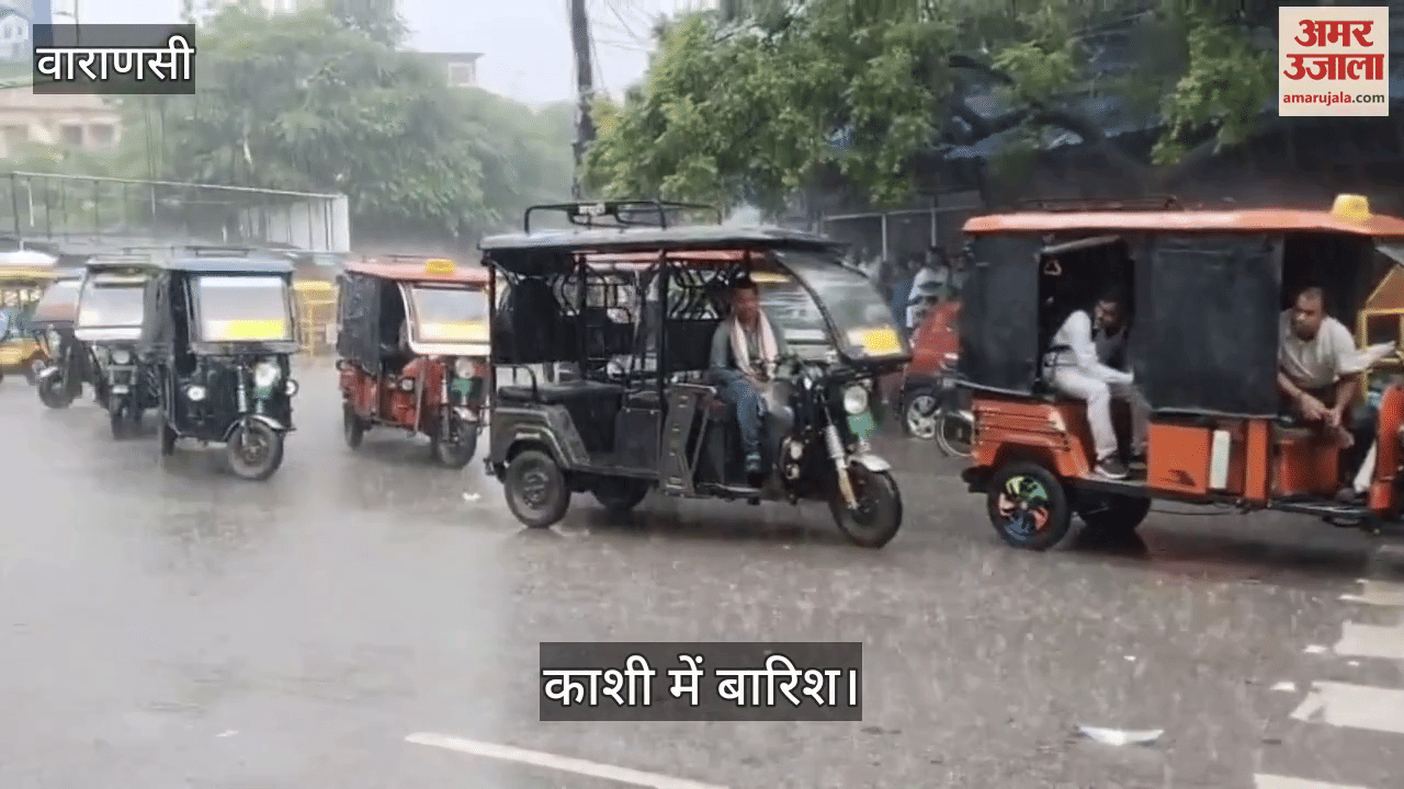 heavy rain relief from heat in varanasi