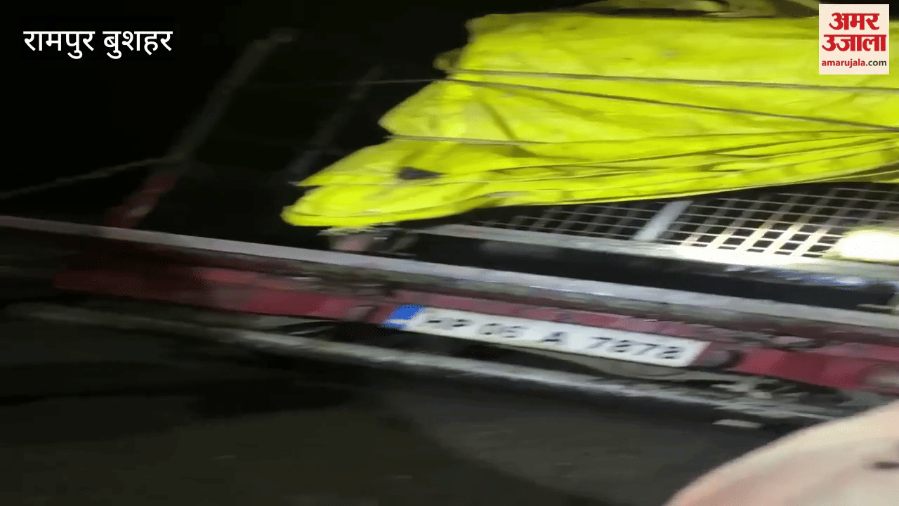 Rampur Bushahr Leopard trapped in the cage set up by the forest department Duttnagar Panchayat