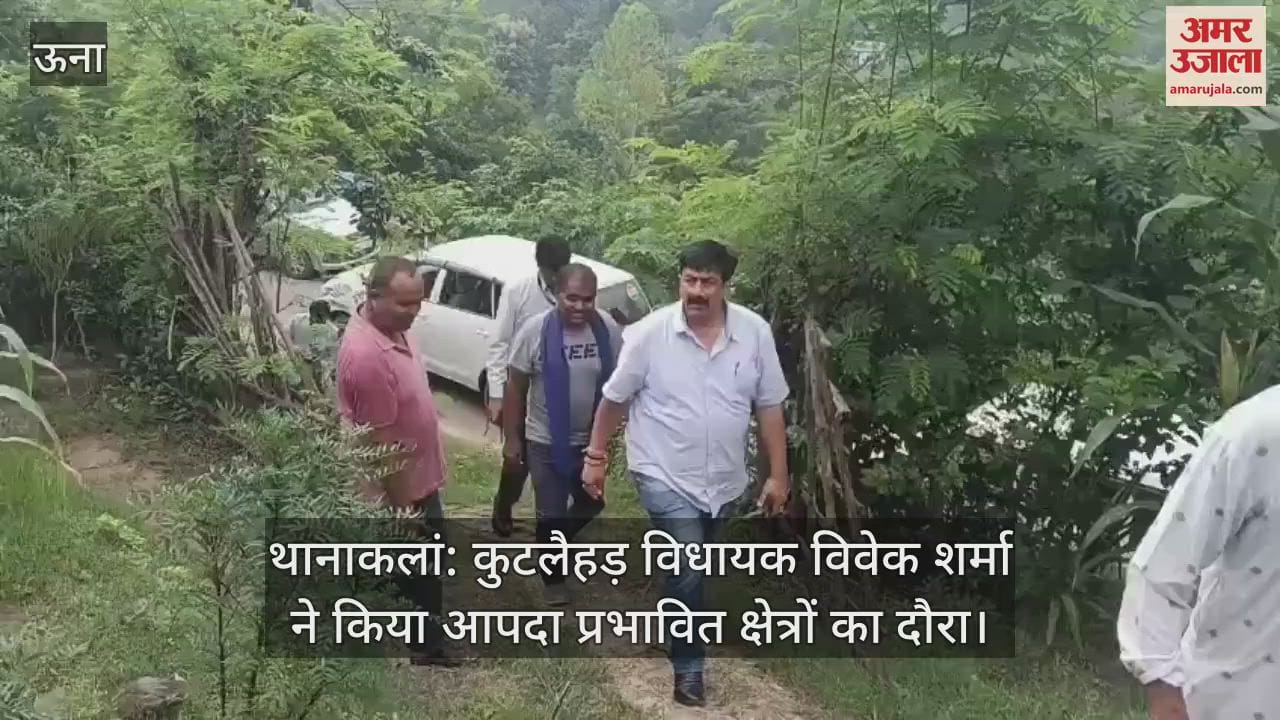 Thanakalan: Kutlahad MLA Vivek Sharma visited the disaster affected areas