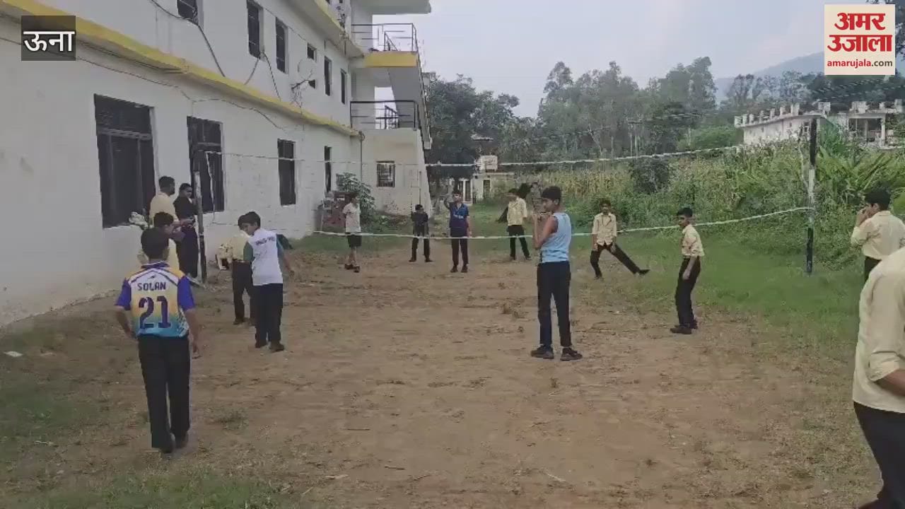 Una District level throw ball team selected Abhinav Anshuman and Harshit joined
