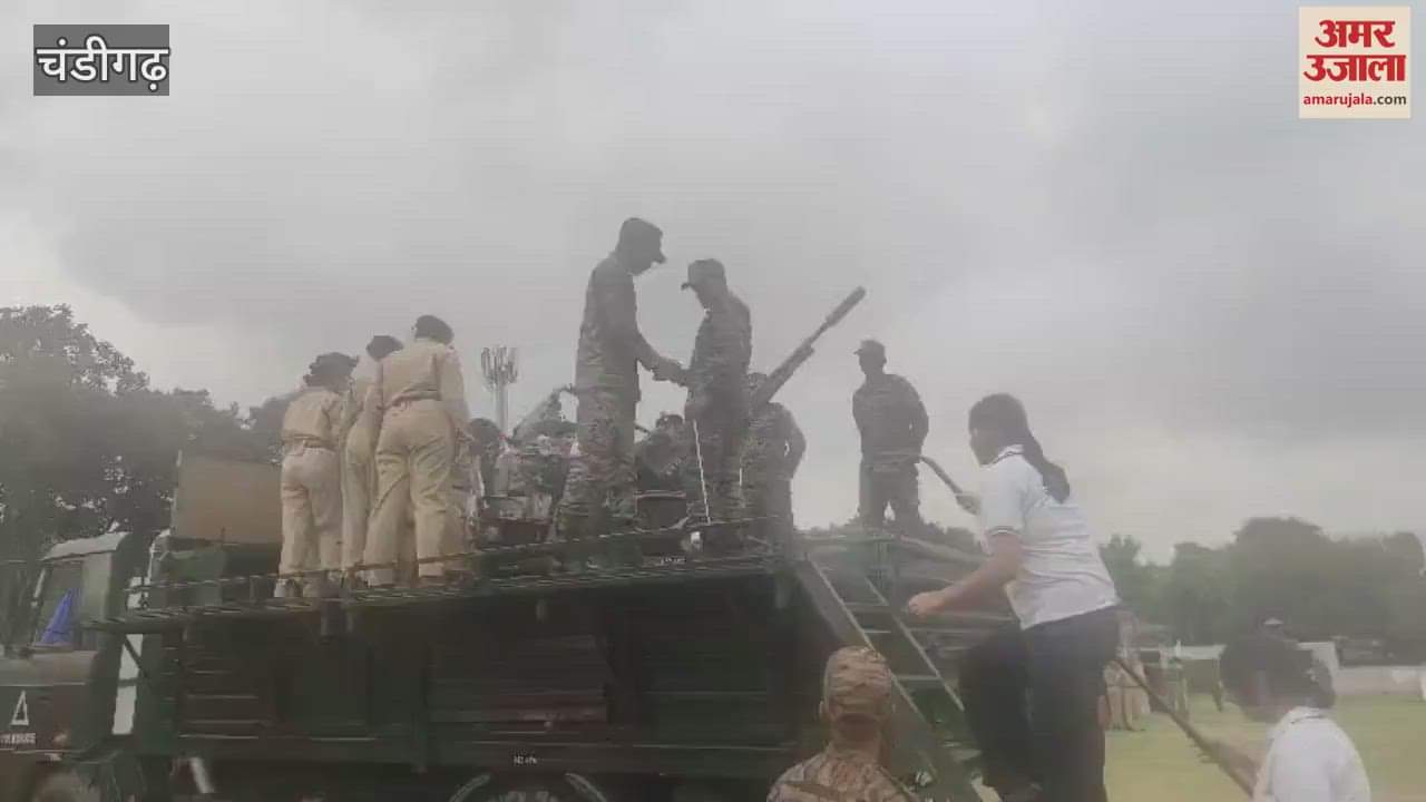 Army's display of weapons at Tiranga Park in Chandigarh