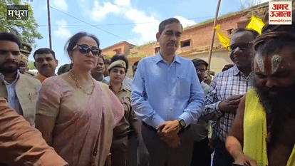 MP Hema Malini reached the relief camp in Mathura to listen to the pain of flood victims