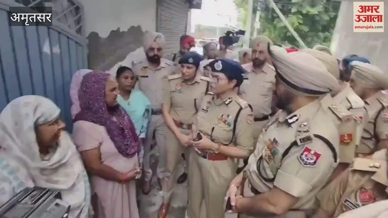 Police inspected various areas of Amritsar