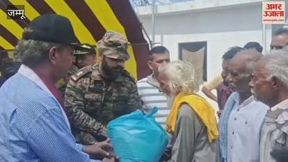 Jammu and Kashmir Ex-Services League distributed relief material in RS Pura Fatehpur Brahman