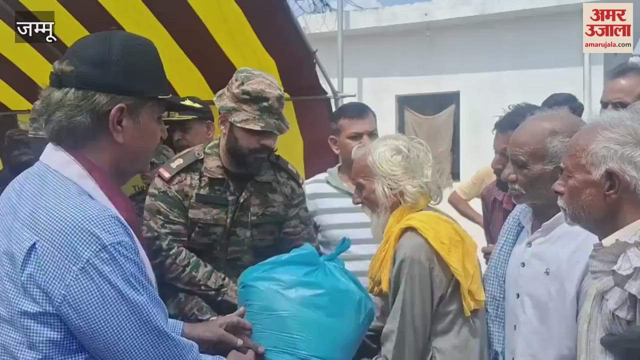 Jammu and Kashmir Ex-Services League distributed relief material in RS Pura Fatehpur Brahman