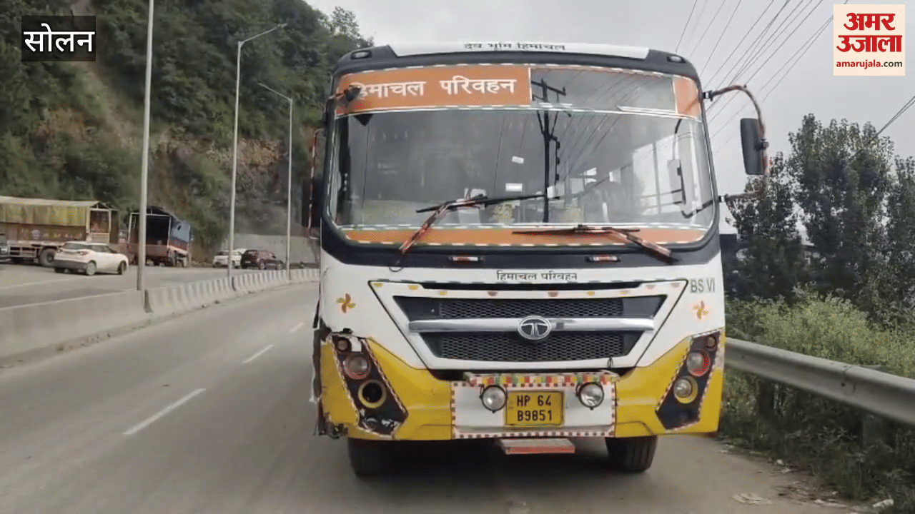Solan Massive collision between bus and car
