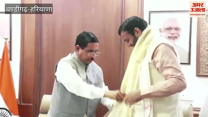 Chief Minister Naib Singh Saini met Food Supply and Consumer Affairs Minister Prahlad Joshi