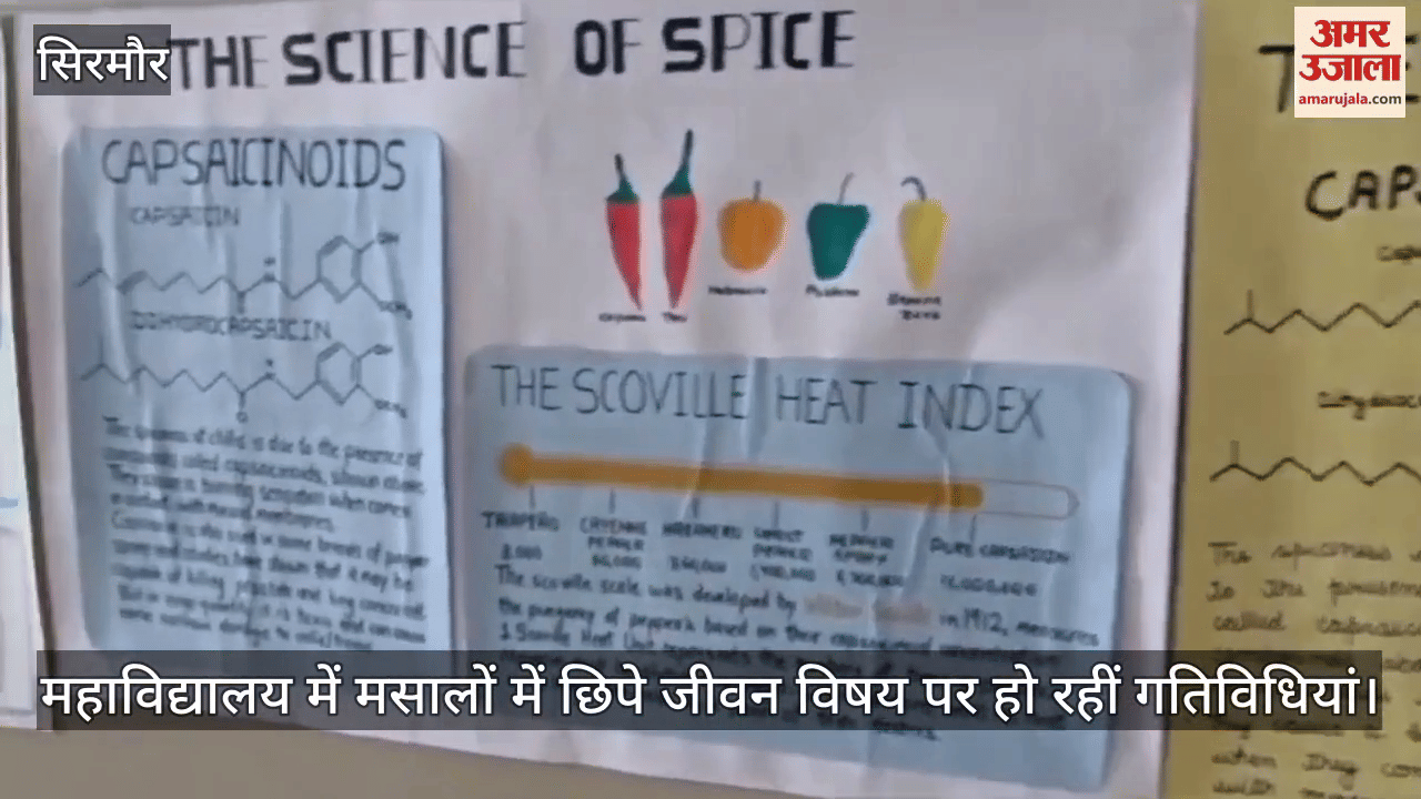 Students are learning the chemistry and history of spices in Nahan College