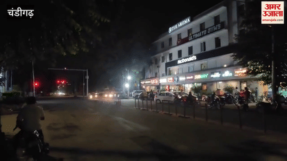 Aroma Chowk in Chandigarh remained deserted during India-Pakistan match
