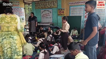 Sirmour Rotary Club Nahan Sangini distributed school bags to the children