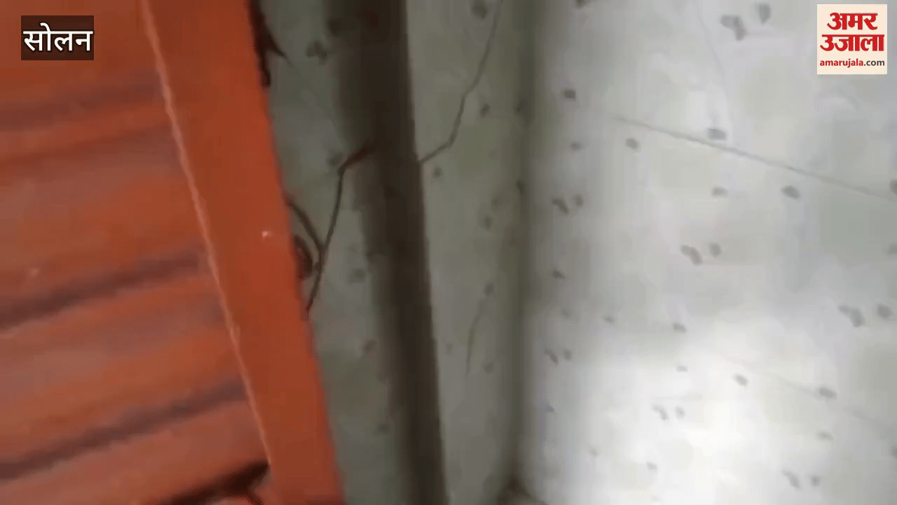 Solan 10 buildings damaged in Sanhol Panchayat Molo Kalan and Kyar village.