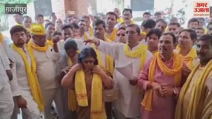Uproar in SP office female constable slaps Subhaspa worker