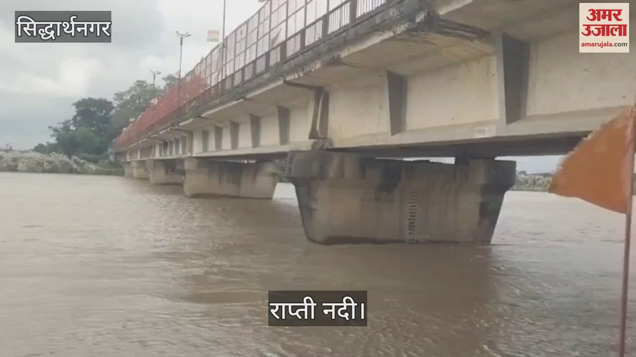 The water level of the Rapti River has risen, villagers are worried about the possibility of floods.