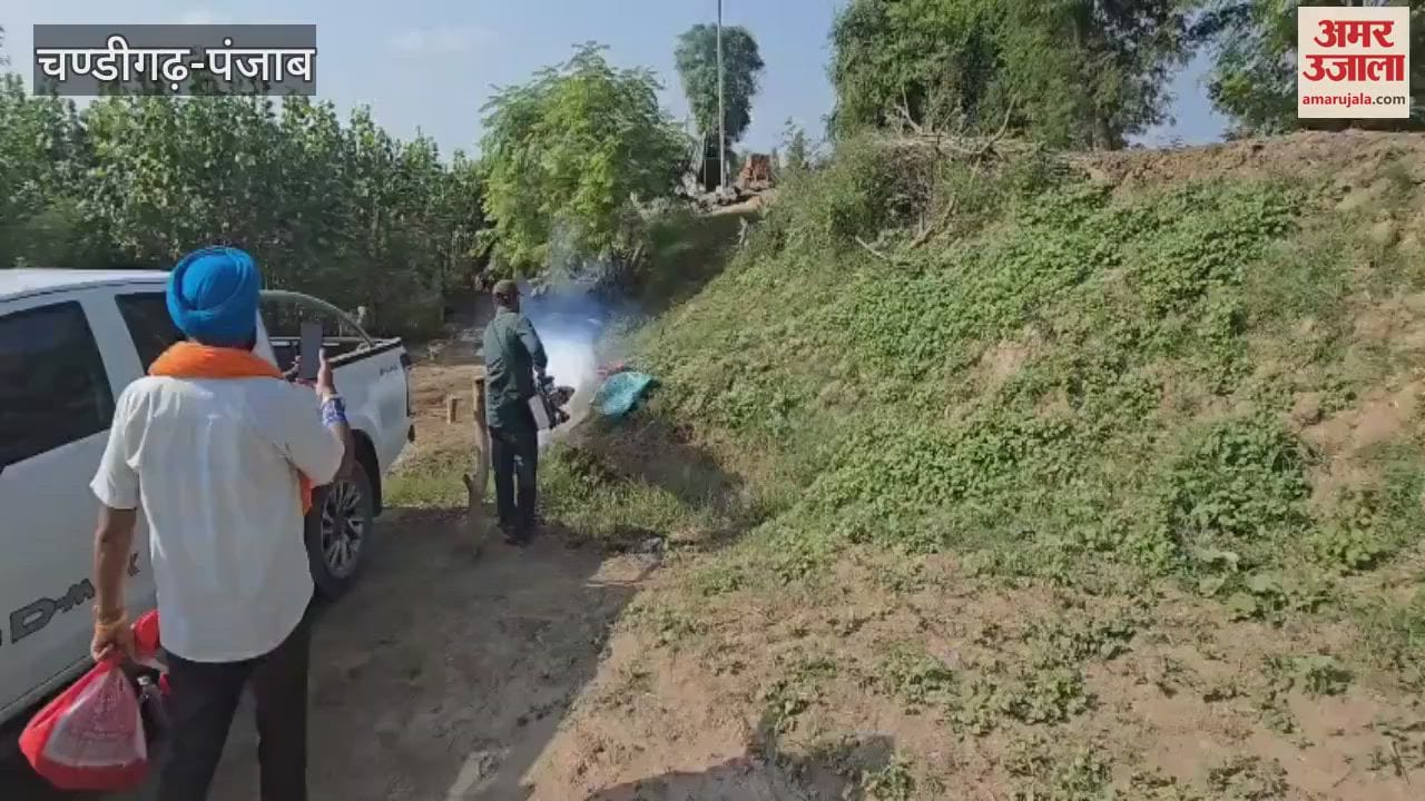Fogging being done in flood-affected villages of Ferozepur