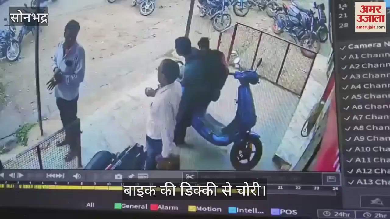 Pickpockets stole 1.5 lakh from  storage compartment of motorcycle in sonbhadra