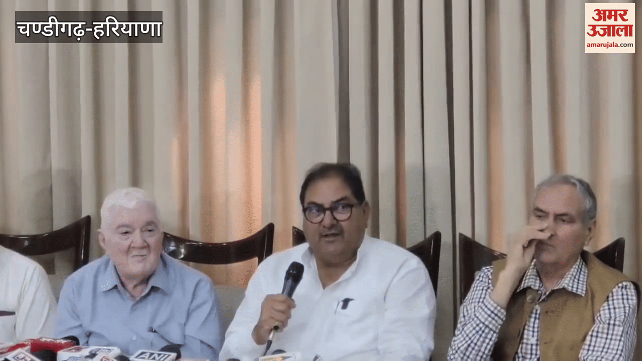 INLD National President Abhay Singh Chautala meets the media