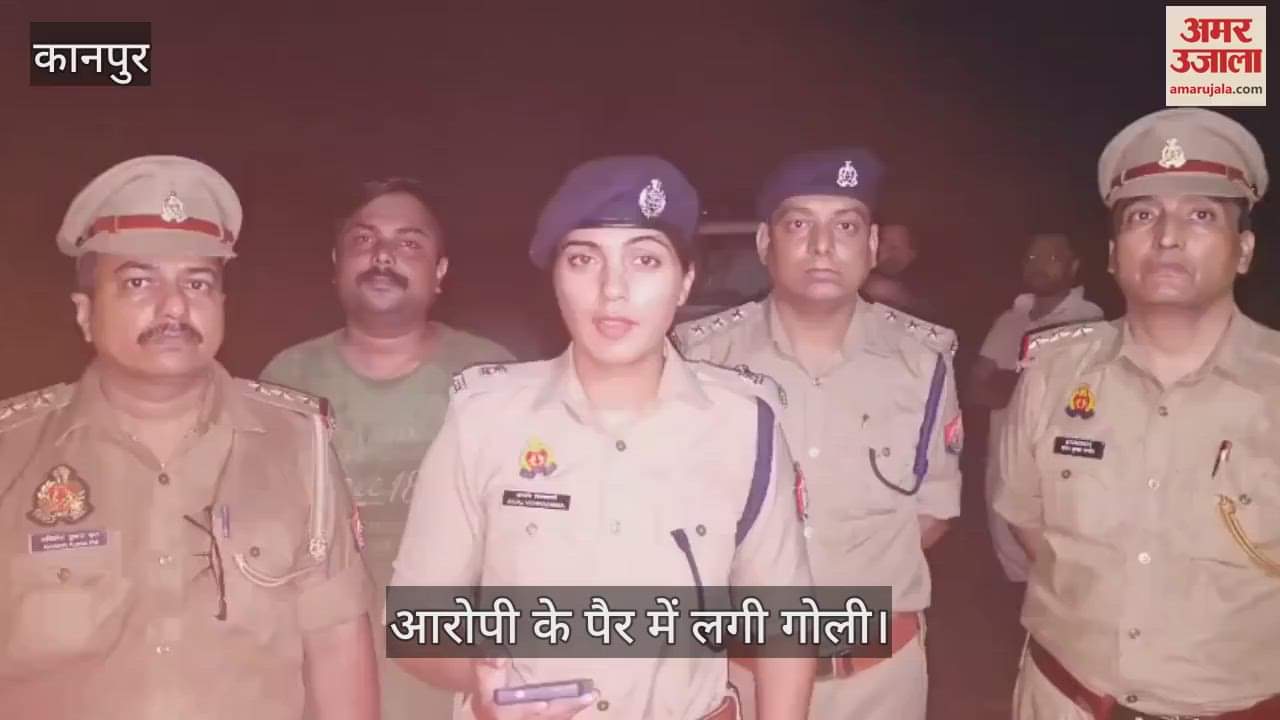 कानपुर में गोवंश काट रहे तस्कर को ग्रामीणों की सूचना पर पुलिस ने रंगे हाथ पकड़ा