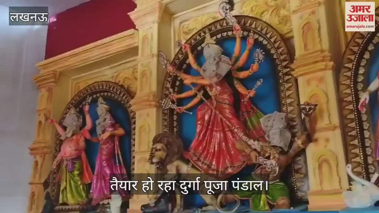 VIDEO: राजधानी में अमेरिका के स्वामी नारायण मंदिर और पैगोडा के तर्ज पर तैयार हो रहा दुर्गा पूजा पंडाल