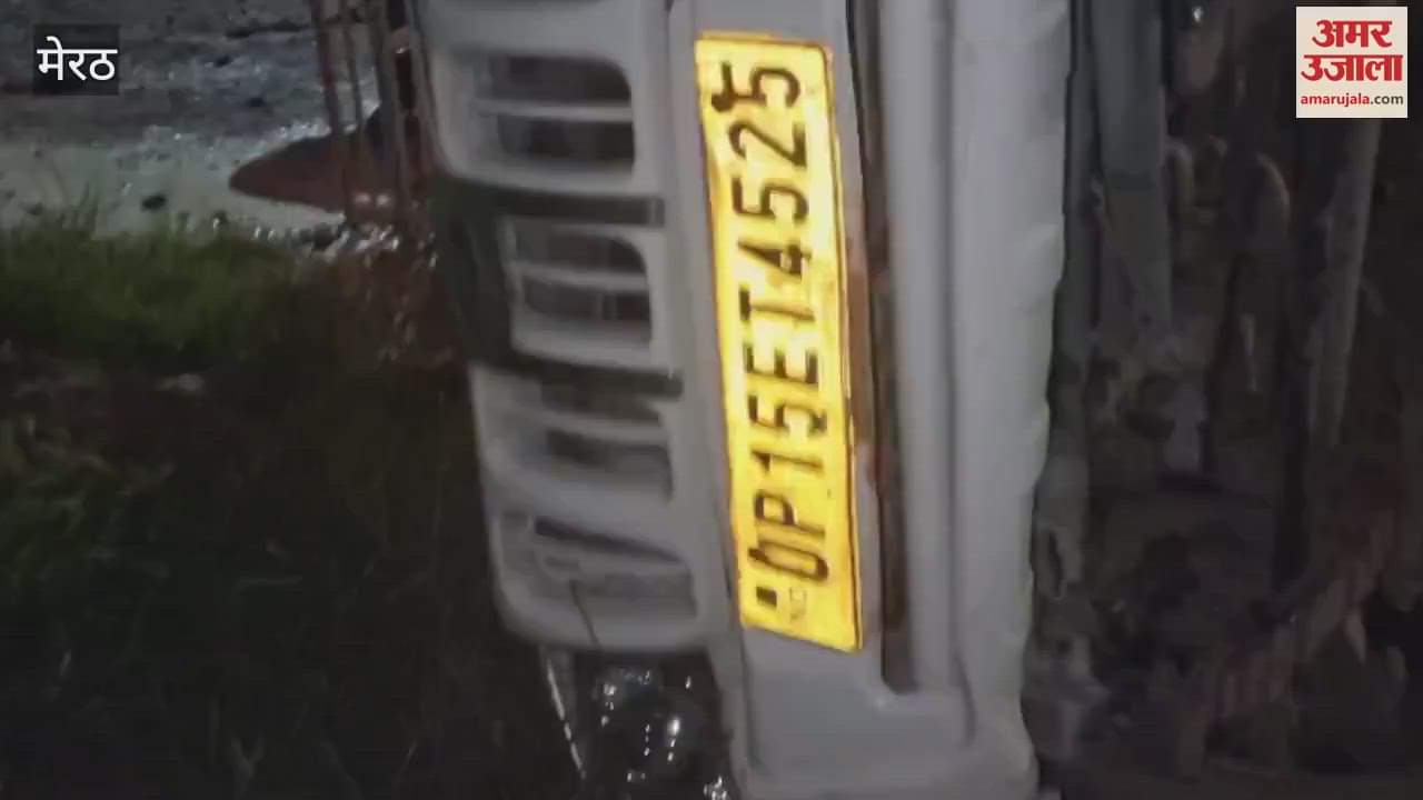 Meerut: Head-on collision between auto and pickup, driver injured